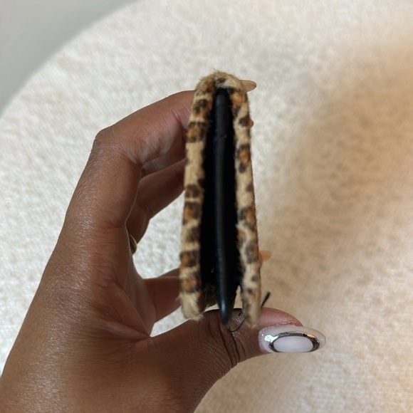 Aimee Kestenberg Calf Hair Cheetah Print Card Holder - Picture 4 of 7